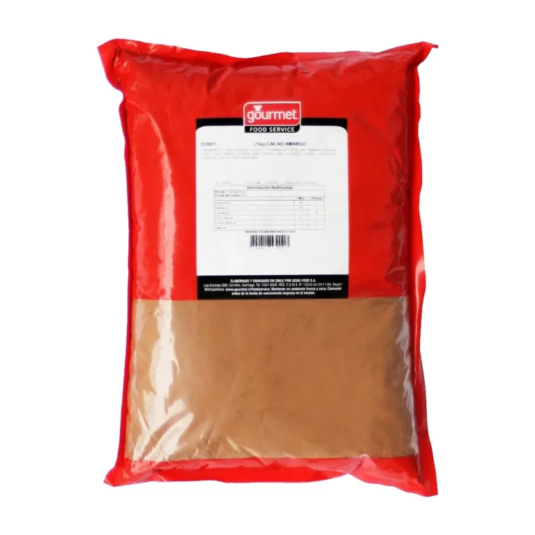 Cacao amargo en polvo 1 kg Gourmet