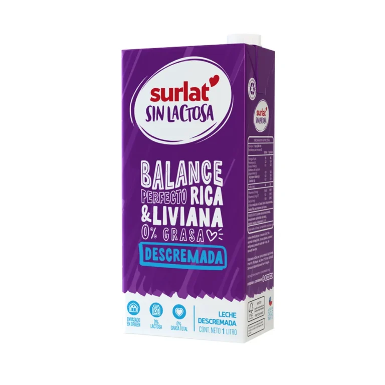 Leche surlat descremada sin lactosa 1 litro