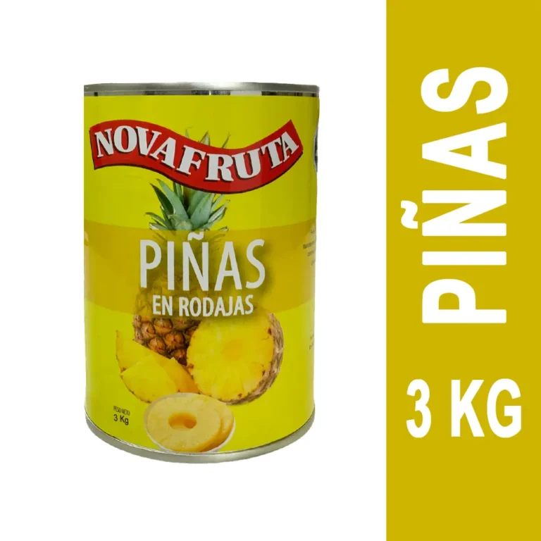 Piña en conserva rodaja 3 kilos Novafruta